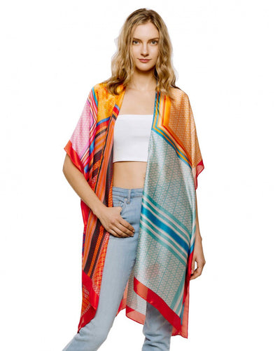 Multi-colored  Kimono