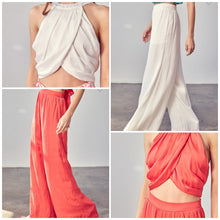 Load image into Gallery viewer, Sleeveless Wide leg Pants Set