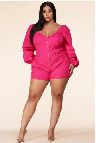 Hot Pink Romper