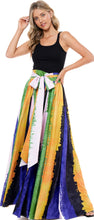 Load image into Gallery viewer, Colorblock Belted Maxi Skirt