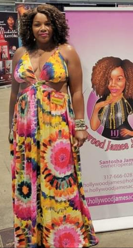 Water colors Maxi Dress