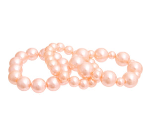Peach Pearl Bracelets