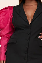 Load image into Gallery viewer, Shana Puff Sleeve Blazer Mini Dress