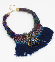 Load image into Gallery viewer, Blue Azari Collar Necklace
