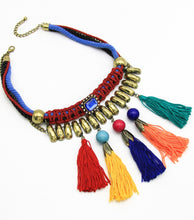 Load image into Gallery viewer, Tassel Rope Necklace Set