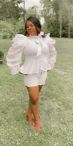 White Lightning Exaggered Sleeve