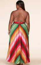 Load image into Gallery viewer, Lux Multiple Strip Halter Dress
